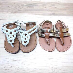 Wonder Nation and Zoe & Zac Sandal Bundle Toddler Girl Size 5
